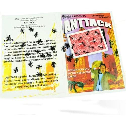 Free shipping Ant Tack magic tricks magic prop card magicFree shipping 1 pcs/lot