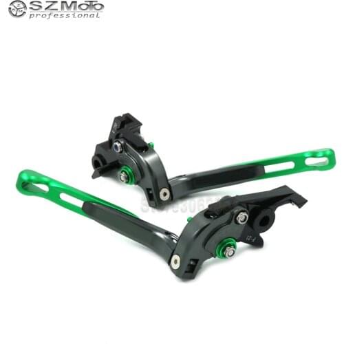 For KAWASAKI Z900 Z 900 17-19 Aluminum Motorcycle Accessories Folding Extendable Adjustable Brakes Clutch Levers With LOGO CNC