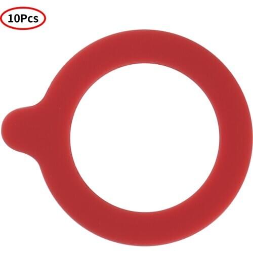10 Cup Lids Covers Gaskets Airtight Leak Proof Silicone O Rings Seals Reusable Storage Silica Gel Washers for Mason Canning Jars