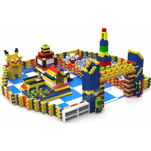Customize indoor DIY EPP bricks building playground movable environmentally senior EPP blocks mall play area YLW-EPP0329