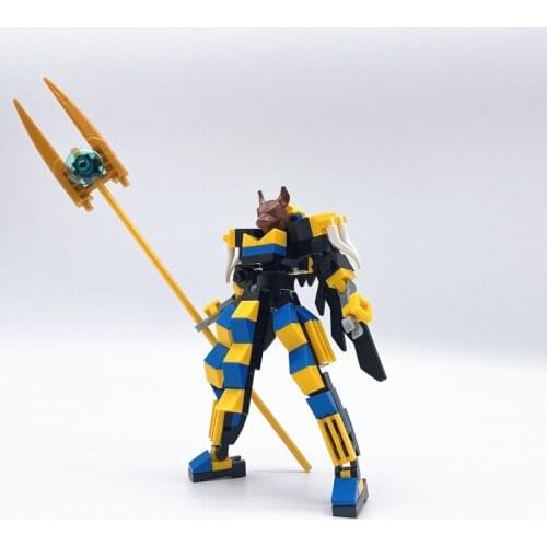 12cm MOC Mecha Model Small Particle Building Blocks Educational Toy
