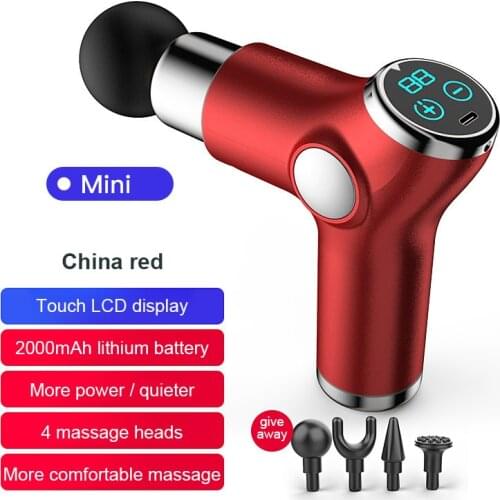 Fascia Gun USB Massage Gun Electric Neck Massager Smart Hit Fascia Gun for Body Massage Relaxation Fitness Muscle Pain Relief