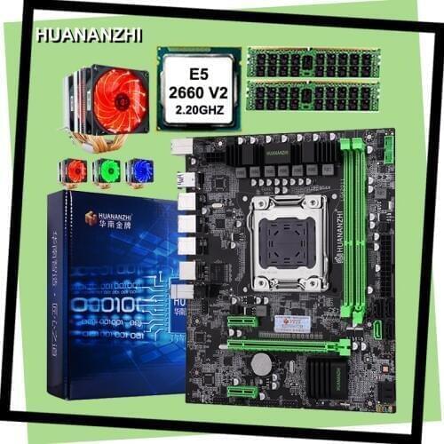 Building perfect computer HUANANZHI X79 motherboard CPU Xeon E5 2660 V2 with 6 heatpipes cooler RAM 8G(2*4G) DDR3 REG ECC