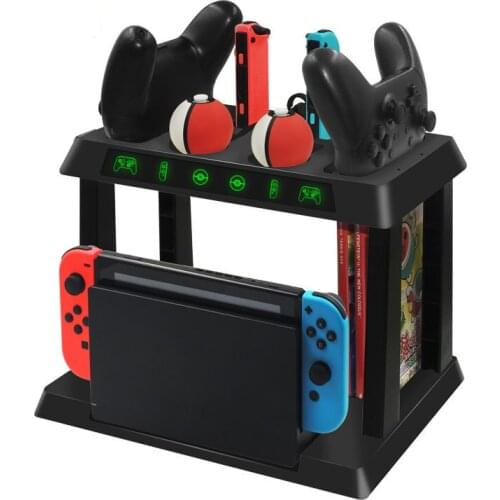For Ninteno Switch MultiFunction Bracket for Con-joy Controller Storage Host Game Disc Storage Holder Gamepad Charging Stand