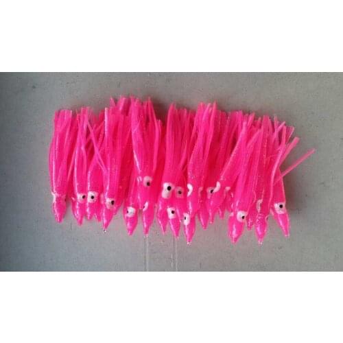 MR OCTOPUS 100pcs7.5cm , fishing lure.soft lure , octopus lure, squid jigs, , pink colour