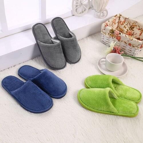 Winter Warm Slippers Men Home Plush Fluffy Soft Sandals Indoors Anti-slip Floor Bedroom Flats Shoes men ciabatte uomo A40