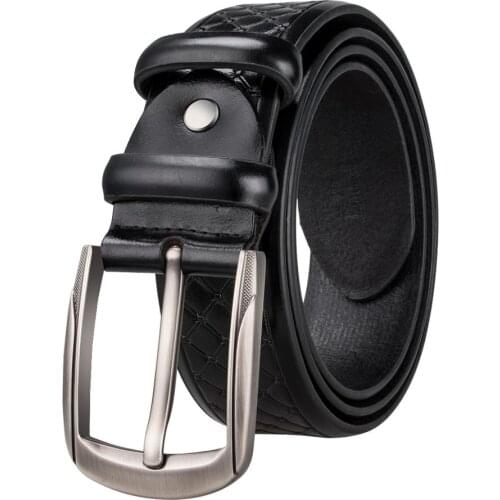 SZ-0003-A 2017 Barry.Wang New Fashion Designers Pin Buckle Leather luxury Belts Business Male Pin buckle Belts for Mens