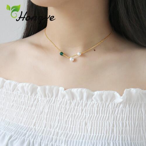 Hongye Pearl Jewelry Set Shell Pearl Necklace Designer Women Silver 925 Sets Elegant AAAA Zircon Gold Chain Female Wedding Jewel