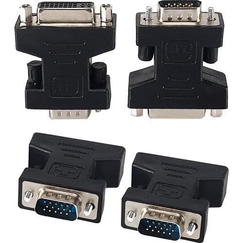 For VGA male to DVI 24 + 5-pin female converter DVI to VGA adapter 1080pDVI converter for computer PC laptop C11