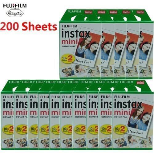 Fujifilm instax mini 9 11 film 10-200 sheets white Edge 3 Inch wide film for Instant Camera mini 8 7s 25 50s Photo paper