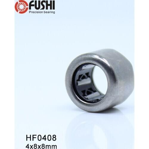 HF0408 Bearing 4*8*8 mm ( 10 PCS ) Drawn Cup Needle Roller Clutch HF040808 Needle Bearing