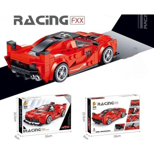 FXX Super Racing sport Famous Car World car model Boy Assembled Particle Building Block Toys for children gifts