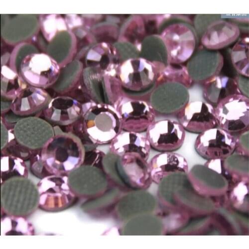 SS6-SS30 1440PCS Lt Ros(Pink) Color Bling DMC Crystal Rhinestones DIY Loose Glue HotFix Crystal Rhinestone Garment Decoration