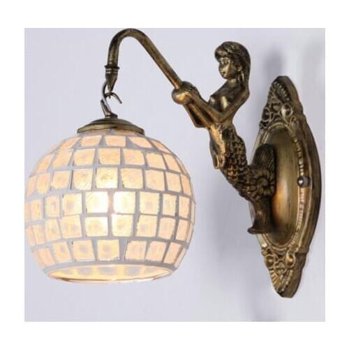 Mediterranean Style Decoration Turkish Mosaic Lamps Handmade Stained Glass Sconces Antique Wall Lights For Home Lighting