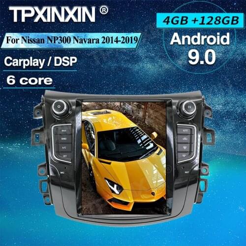 Vertical Tesla Screen Android 9 128G Car GPS Navigation For Nissan NP300 Navara 2014-2019 Radio Multimedia Player Tape Recorder