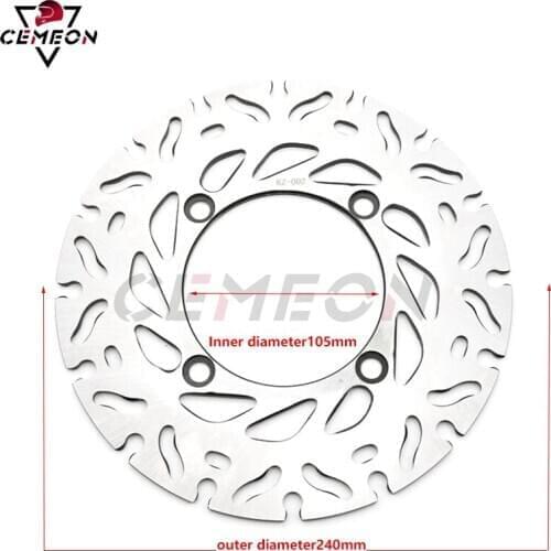 Honda Motorcycle Rear Brake Disc Rotor CB250 CBR250 FES250 NSS250 PS250 Big Ruckus CB400 Fasha250 MF08 MF10 Rear Brake Disc