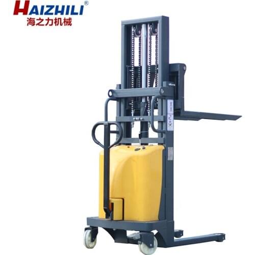1 Ton Weighing Scale Semi Electric forklift stacker ,electric motor pallet stacker price