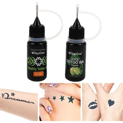 10Ml Temporary Tattoo Juice Ink Natural Gel Body Art Painting Pigment Lasting Tattoo Ink