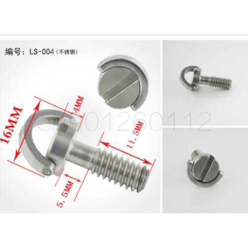 10pcs Tripod/Monopod/Quick Release Plate Camera Photographic Accessories Screws 1/4" D ring Camera Screw for SLR/Digital camera