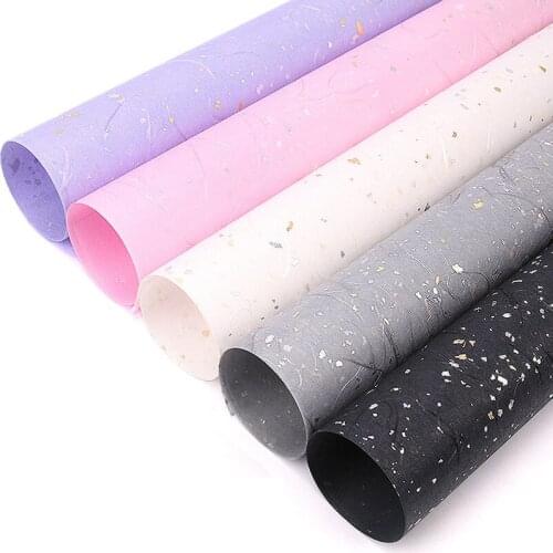10 Pcs Gold Glitter Silver Gift Wrapping Flower Wrapping Paper Decoration Paper Roll Clothes Wine Packaging Decoration Supplies