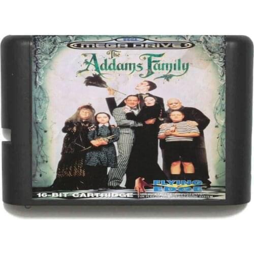 Addams Family 16 bit MD Game Card For Sega Mega Drive For Genesis