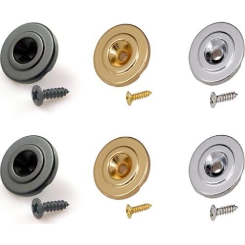 2 Pieces Round Style String Tree String Retainer for Bass Electric Guitar Parts