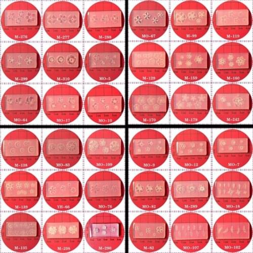 9 Pcs Five Petals Flower Ornaments Epoxy Resin Mold Nail Art Decorations Silicone Mould DIY Crafts Jewelry Casting Tool