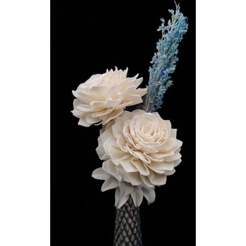 2PCS Flower Shape No Fire Aromatherapy Rattan Reed Diffusers Accessories For DIY Home Decoration