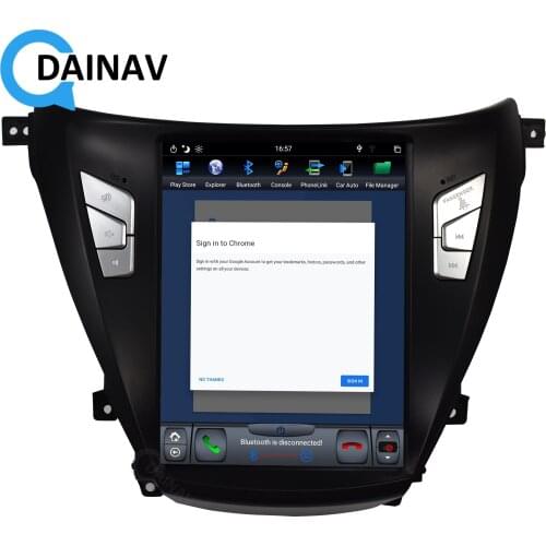 2 din Android car radio multimedia player For hyundai elantra Avante 2012 2013 2014 2015 car stereo autoradio Tesla style