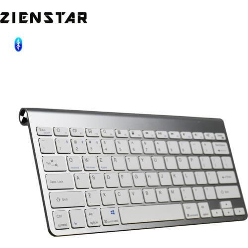 Zienstar Ultra Slim Wireless Bluetooth keyboard for Ipad,MACBOOK,LAPTOP,Computer PC and Android Tablet ,US English Layout