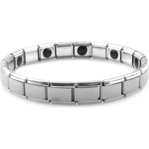 Mens Stainless Steel Chain Link Cuff Bracelet Wristband Bangle Jewelry Punk New K3ND