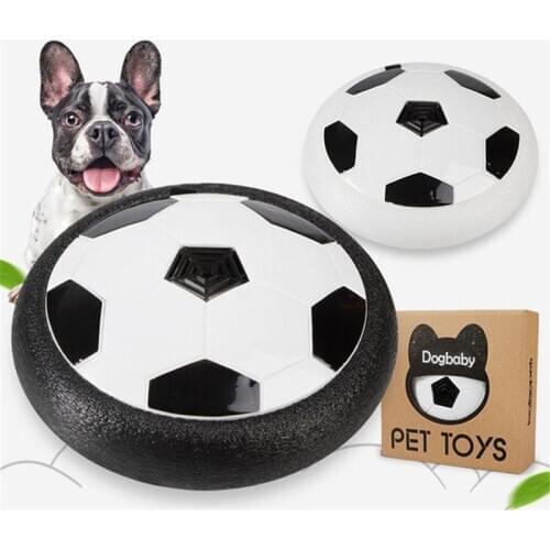 Interactive IQ Treat Pet Dog Toys Electric Space Football Toy Air Cushion Foam Puppy Dog Playing LED Ball Toy With Funny