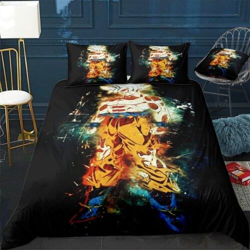 Goku Mastered Dragonball Duvet Cover Comfortable Quilt Home Decora Design Universal Bedding Set Bedclothes+Pillowcase 3pcs
