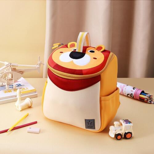 Fashion 3D Lion School Bags with Handle for Boys Girls Kindergarten Backpacks Kids Animals Schoolbag Mochila Escolar