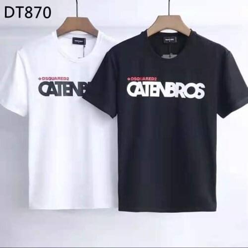 Mens DSQ2 Summer Fashion Short Sleeve Cotton T-shirt Streetwear Tops DT870