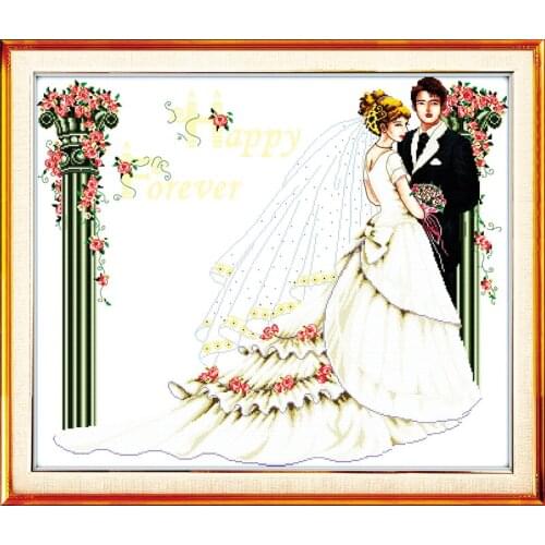 Wedding(2) cross stitch kit people 18ct 14ct 11ct count print canvas stitches embroidery DIY handmade needlework