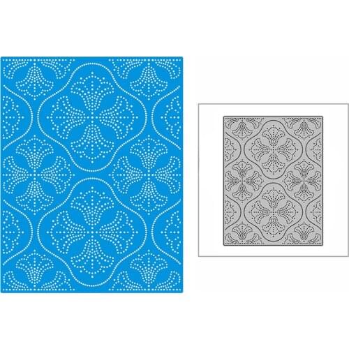 New Spotted Mandala Flowers Background Plate 2021 Metal Cutting Dies for Scrapbooking and Card Making Embossing Craft No Stamps