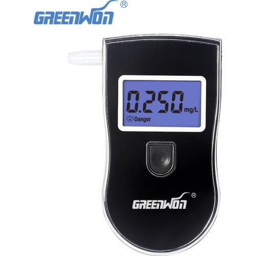 NEW Hot selling Professional Police Digital Breath Alcohol Tester Breathalyzer Free shipping Dropshipping