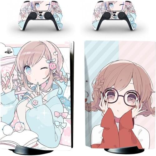 Glasses PS5 Standard Disc Edition Skin Sticker Decal Cover for PlayStation 5 Console & Controller PS5 Skin Sticker Vinyl