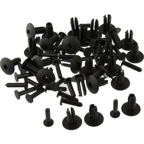 6mm Plastic Bumper Mounting Rivet Body Trim Clip For BMW E30 E36 E46 E39 E38 Z1 Black