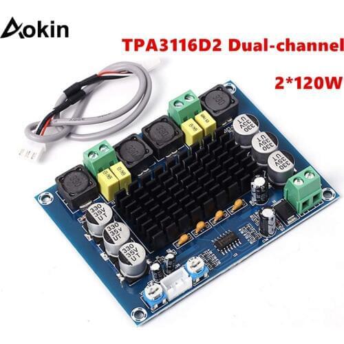 TPA3116D2 Dual-channel Stereo High Power Digital Audio Power Amplifier Board 2*120W XH-M543