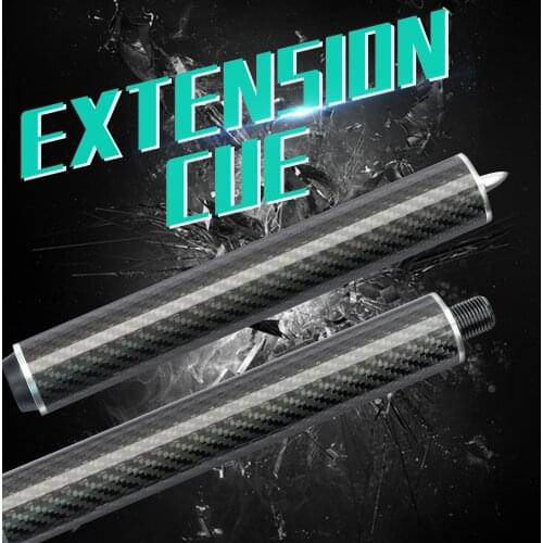 Billiard Cue Extension Carbon Fiber Extender Bullet Joint 21.5cm 4.3oz With Bumper Adjustable Cue Extended For MEZZ/HOW/FURY