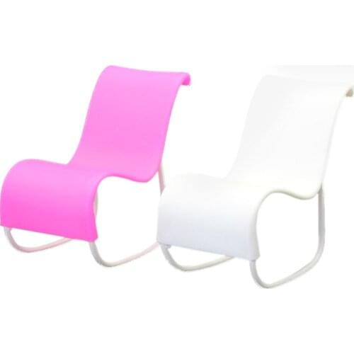 2 Pcs Kawaii Funny Doll Beach Lounge Rocking Chair Room House Furniture Accessories Decoration for Barbie Dolls Toys Girls9Gifts