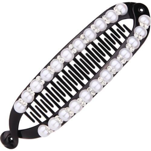 Fish Shape Pearl Barrette Hair Clips for Women Hair Accessories Fashion Black Hairpin Korean Style Hairclip Femme Headwear Gifts