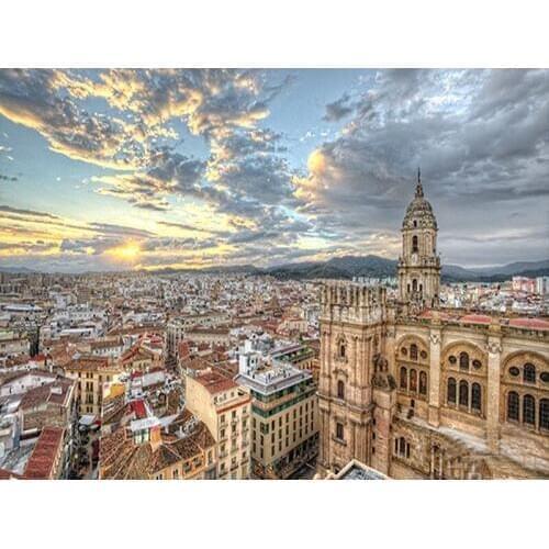 Painting By Numbers European city Landscape DIY Living Room Coloring By Numbers Decor Art Home Decoration Art picture