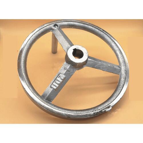 1 PCS CNC 3D Printer hand wheel Trapezoidal Lead Screw hole diameter 10mm 12mm 14mm-20mmCast iron electroplating Solid wheel