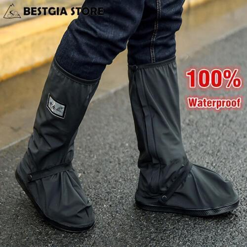100% Waterproof Cycling Shoes Cover Men Women Outdoor Sport Non-slip Rain Shoe Cover For Motorcycle/Fishing/Climbing Overshoes