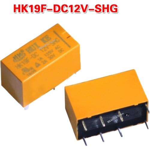 2pcs dpdt pcb relay 3V 5V 9V 12V 24V 8 pins relay switch Signal relay