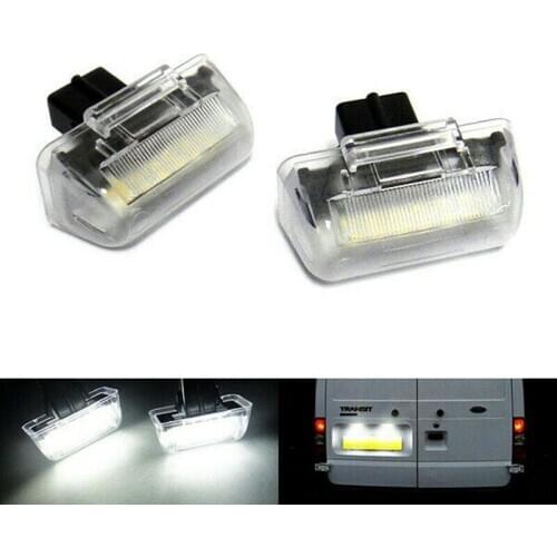 2Pcs LED Licence Number Plate Light White for Transit Tourneo MK5 MK6 MK7A6R4