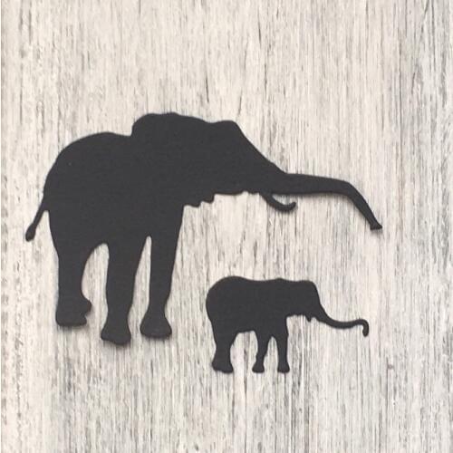 ArtScrap Safari Elephants Metal Cutting Dies Stencils For DIY Scrapbooking Card Decorative Craft Embossing Die Cuts | Art: 67